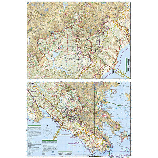 Mount Tamalpais, Point Reyes Map alternate view