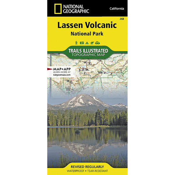 Lassen Volcanic National Park Map alternate view