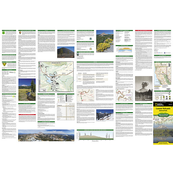 Lassen Volcanic National Park Map, National Geographic Maps Lassen Volcanic National Park Map