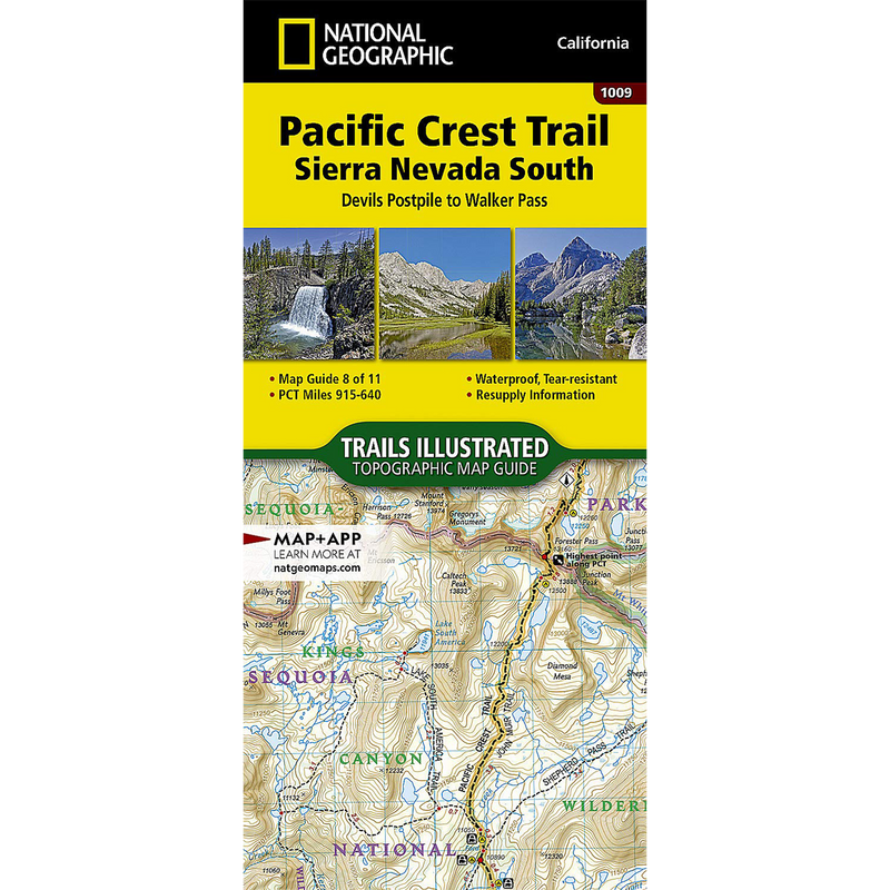 Pacific Crest Trail: Sierra Nevada South Map, Featured Image