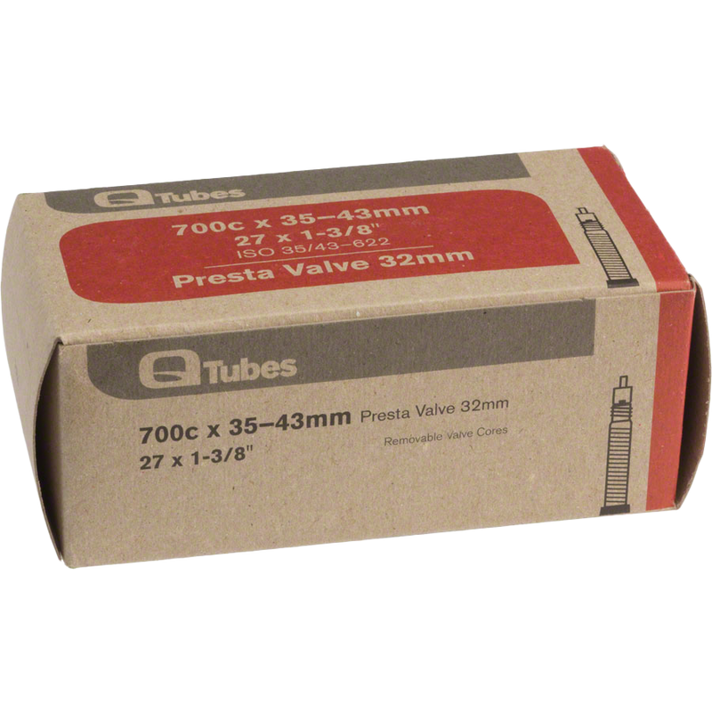 Q-Tubes 700c x 35-43mm 32mm Presta Valve Tube 140g