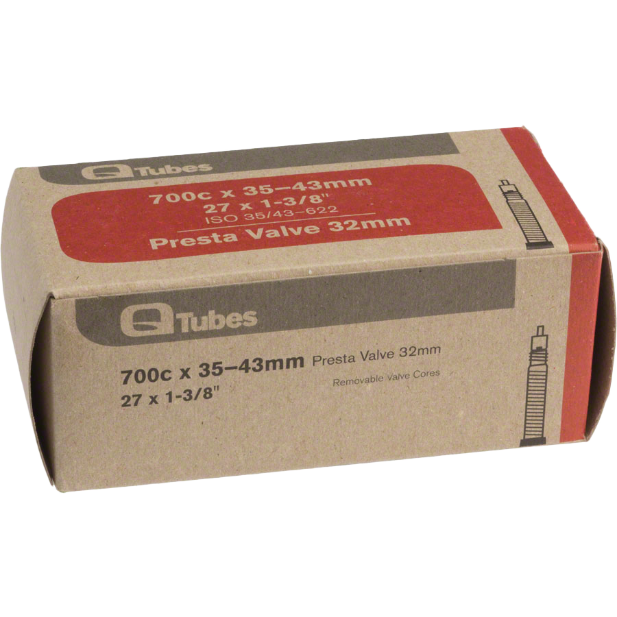 Q-Tubes 700c x 35-43mm 32mm Presta Valve Tube 140g