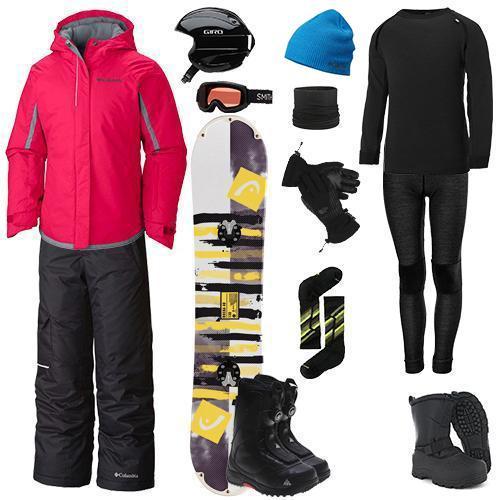 The Works Package w/ Bibs - Girl's Snowboard, Featured Image