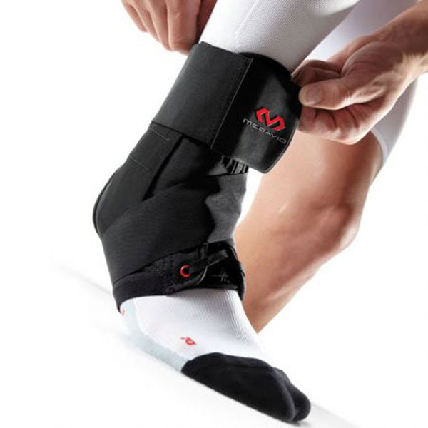 Ultralight Laced Ankle + Strap, McDavid Ultralight Laced Ankle + Strap Black