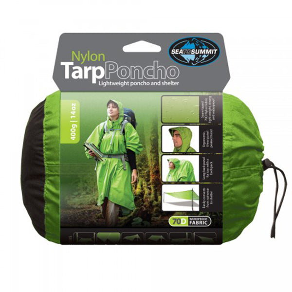Sea to Summit Nylon Tarp Poncho Apple Apple
