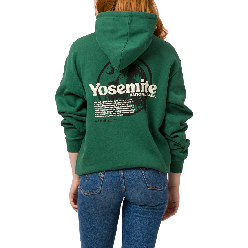 Yosemite Puff Print Hoodie, Parks Project Yosemite Puff Print Hoodie Forest Green back