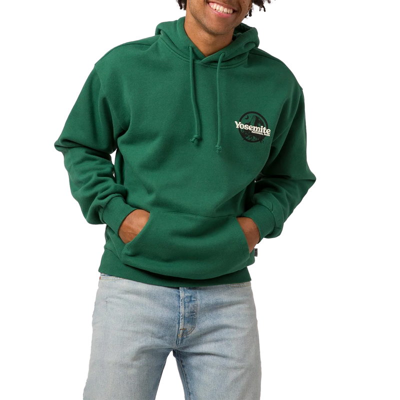 Yosemite Puff Print Hoodie, Parks Project Yosemite Puff Print Hoodie Forest Green front