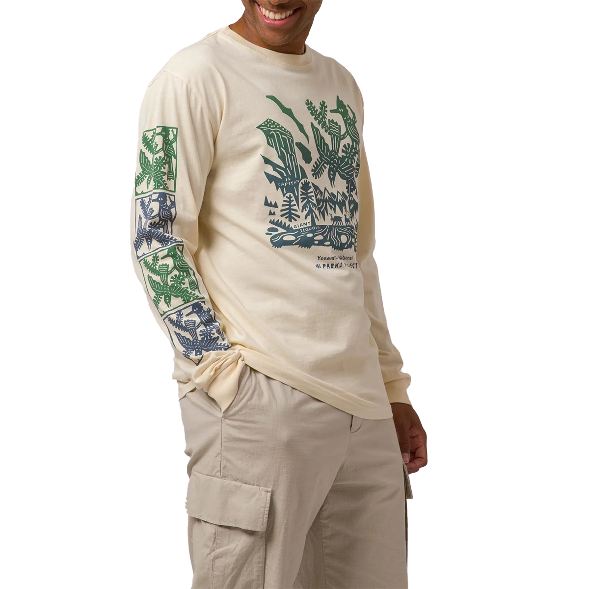 Yosemite Woodcut Long Sleeve Tee alternate view
