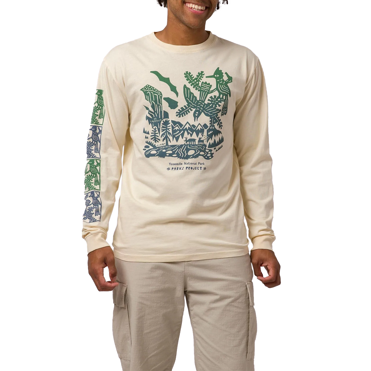 Yosemite Woodcut Long Sleeve Tee alternate view