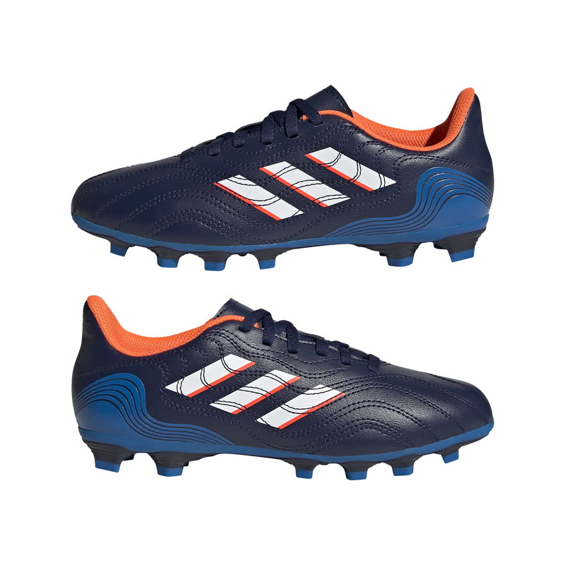 Youth Copa Sense.4 FxG, Adidas Youth Copa Sense.4 FxG Navy/Blue Rush Alt View Pair