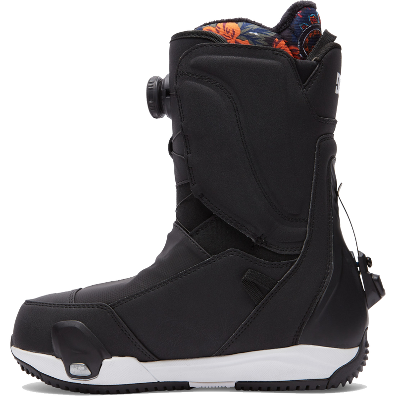 Women's Mora Step On, DC Shoes Women's Mora Step On Black/Black/White instep
