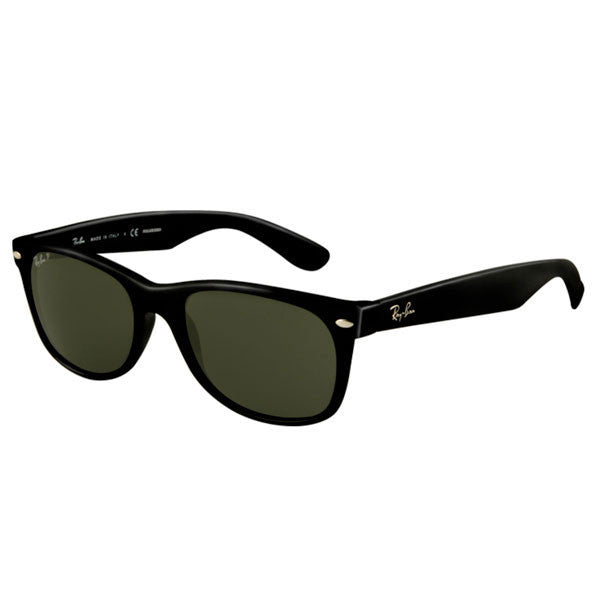 New Wayfarer - Matte Black/Green alternate view