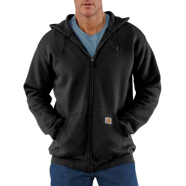 Men's Marquette Full-Zip Sweatshirt, Carhartt Men's Midweight Full Zip Sweatshirt BLK-Black