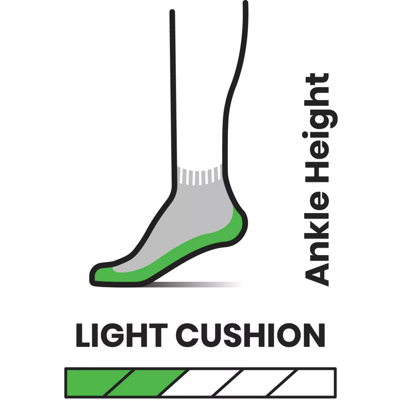 Performance Light Cushion Ankle, Smartwool Performance Light Cushion Ankle 003-Charcoal