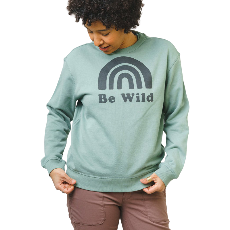 Women's Be Wild Pullover, Keep Nature Wild Women's Be Wild Pullover Sage