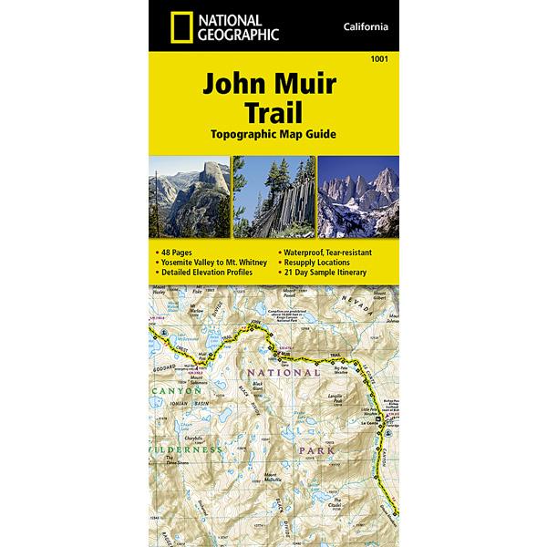 John Muir Trail Topographic Map alternate view