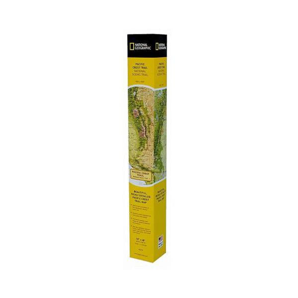 Pacific Crest Trail Wall Map alternate view