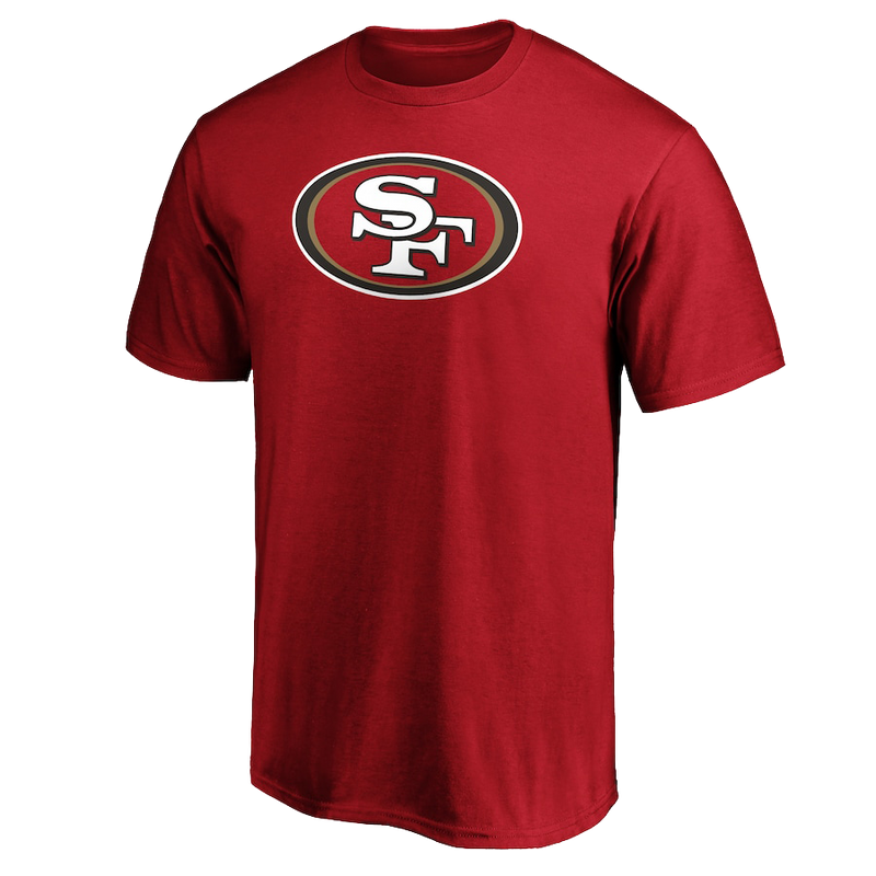 Men's 49ers Cotton Primary Logo Short Sleeve, Featured Image